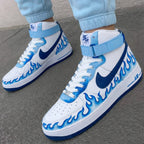 Flame Baby Blue Navy Custom Air Force 1