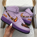 Flame Pattern Baby Purple Custom Air Force 1