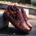 Flame Pattern Maroon Custom Air Force 1