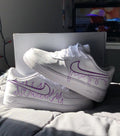 Flame Purple Custom Air Force 1