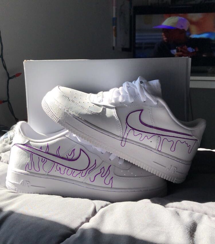 Flame Purple Custom Air Force 1