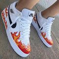 Flame Red Orange Custom Air Jordan 1