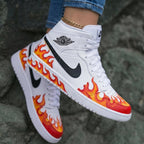 Flame Red Orange Custom Air Jordan 1