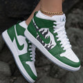 Flame White Green Custom Air Jordan 1