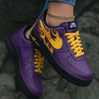 Flames Purple Yellow Custom Air Force 1