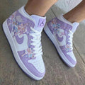 Floral Butterfly Lilac White Custom Air Jordan 1