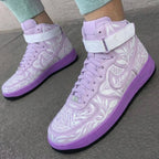 Floral Pattern Baby Purple Custom Air Force 1