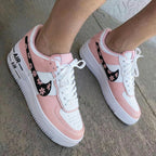 Flower Pattern Baby Pink White Custom Air Force 1