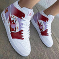 Football Theme Baby Pink Red Custom Air Jordan 1