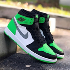 Fresh Pine Green Black White Custom Air Jordan 1