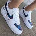 Galaxy Drip Blue Purple Custom Air Force 1