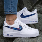 Galaxy Eyes Blue Purple Custom Air Force 1