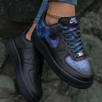 Galaxy Honeycomb Black Blue Purple Custom Air Force 1