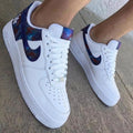 Galaxy LA Logo Blue Red Custom Air Force 1