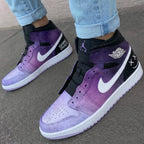 Galaxy Pattern Purple Black Custom Air Jordan 1