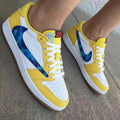 Galaxy Yellow White Travis Scott Custom Air Jordan 1