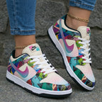 Geometric Pattern Baby Pink Custom Dunk