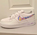 Geometric Pattern Purple Custom Air Force 1