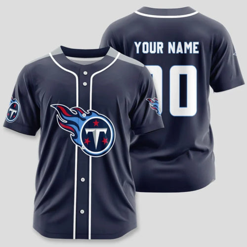Tennessee Titans | Classic Baseball Jersey – Customize Your Name & Number, Your Style!