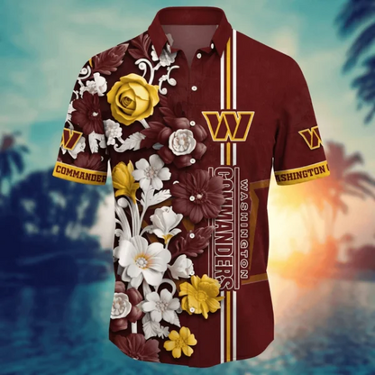 Washington Commanders | Hawaii Shirt For Fans, Summer Football Shirt