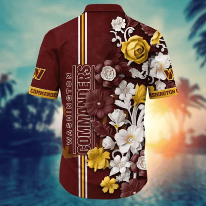 Washington Commanders | Hawaii Shirt For Fans, Summer Football Shirt