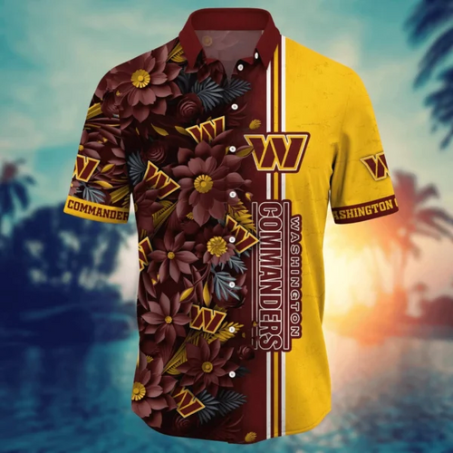Washington Commanders | Hawaii Shirt For Fans, Summer Football Shirt