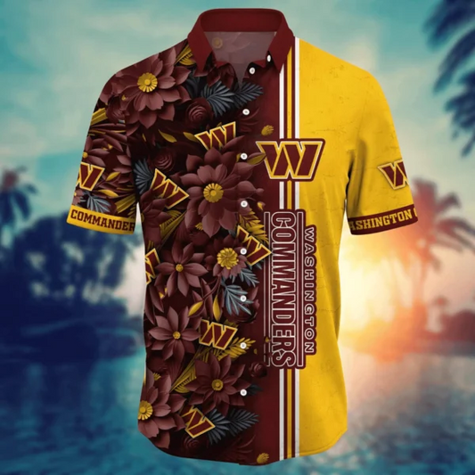 Washington Commanders | Hawaii Shirt For Fans, Summer Football Shirt