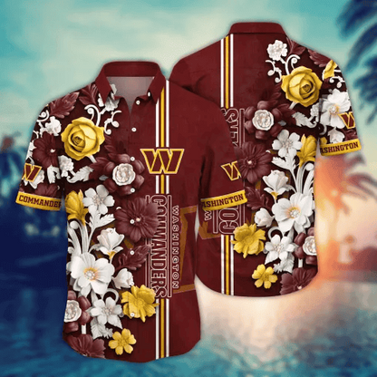Washington Commanders | Hawaii Shirt For Fans, Summer Football Shirt