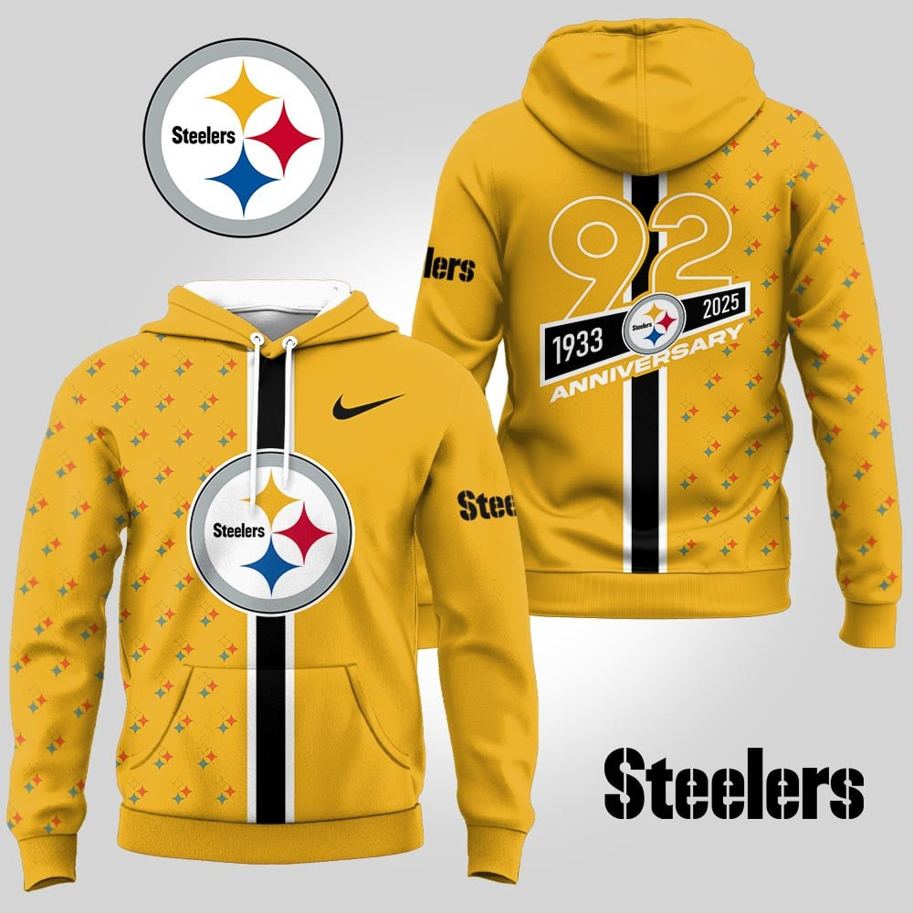 Pittsburgh Steelers | Premium NFL Anniversary Celebration Hoodie MM