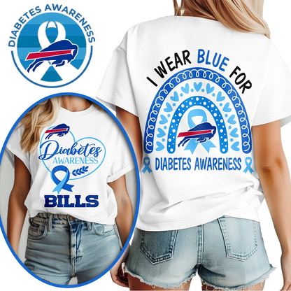 Buffalo Bills | Premium NFL Diabetes Awareness 3D Shirt HI