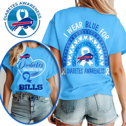 Buffalo Bills | Premium NFL Diabetes Awareness 3D Shirt HI