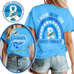 Miami Dolphins | Premium NFL Diabetes Awareness 3D Shirt HI