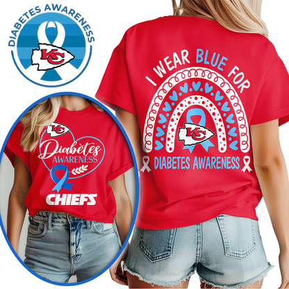 Kansas City Chiefs | Premium NFL Diabetes Awareness 3D Shirt HI