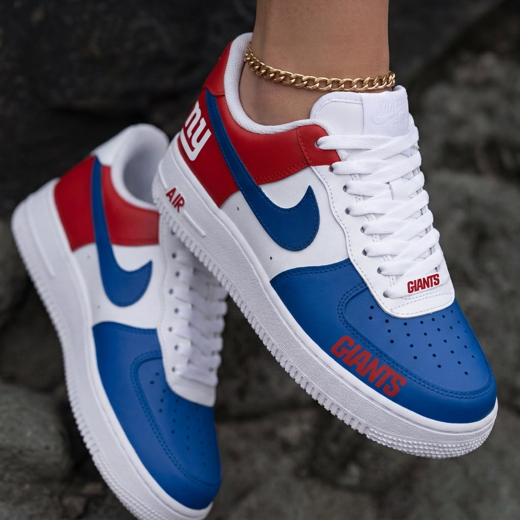 Giants Red Blue Custom Air Force 1