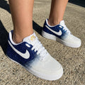 Glitter Gradient Blue White Custom Air Force 1