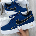 Gold - Trimmed Navy Custom Air Force 1