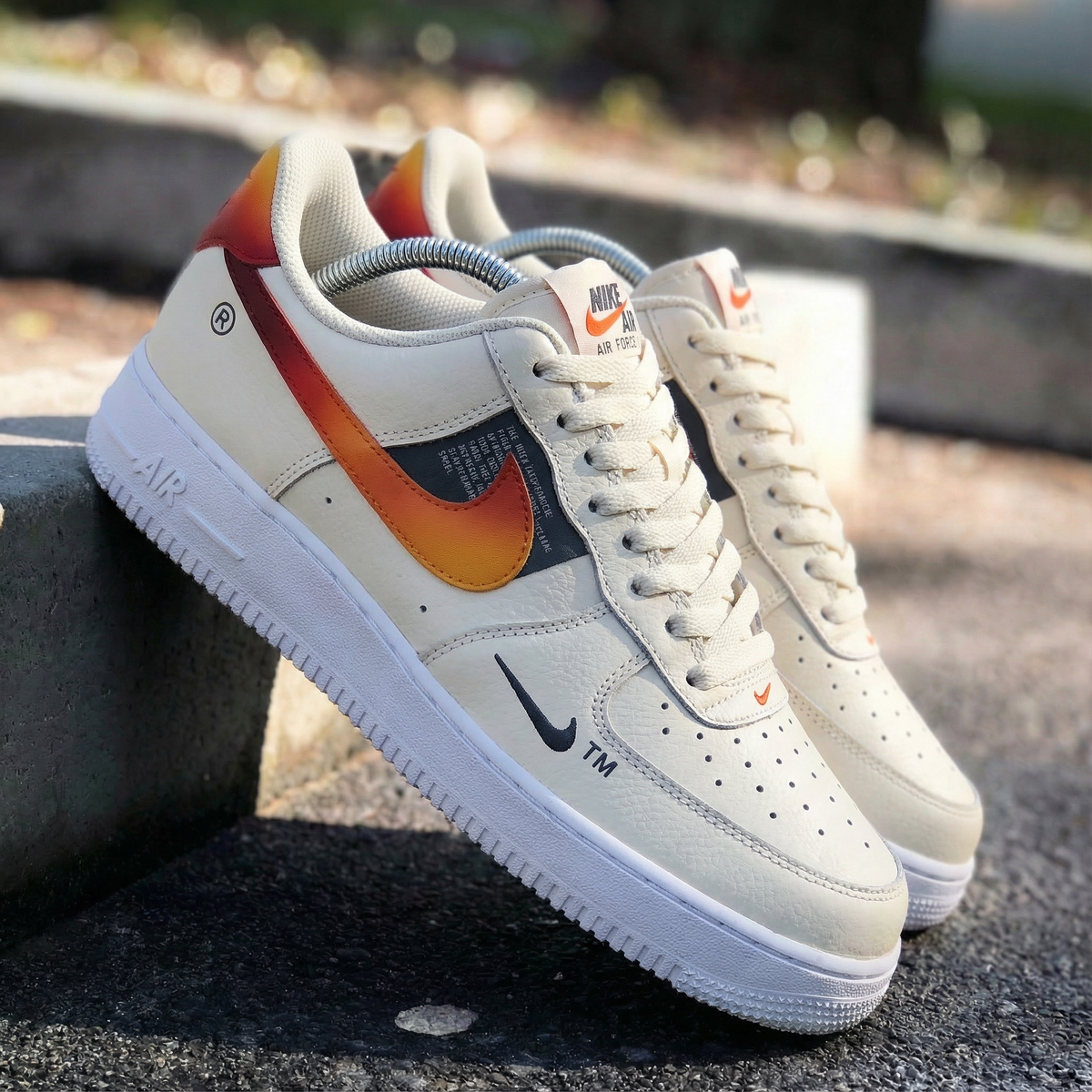 Gradient Orange Custom Air Force 1