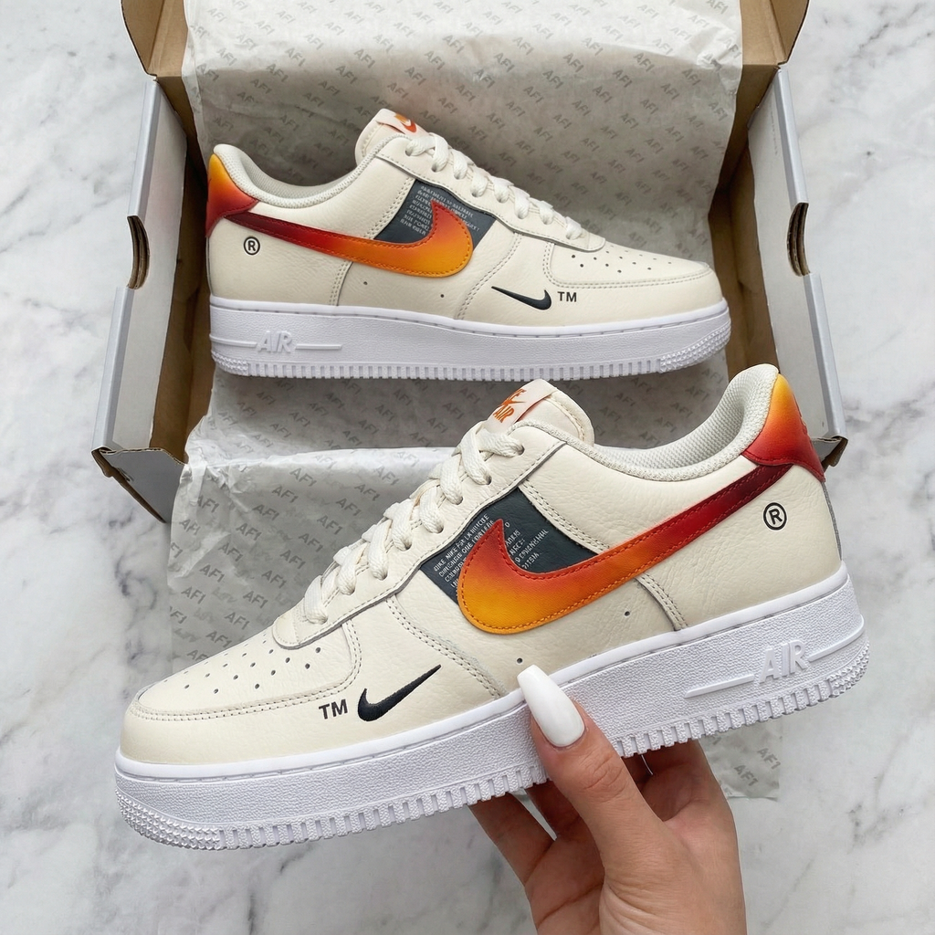 Gradient Orange Custom Air Force 1