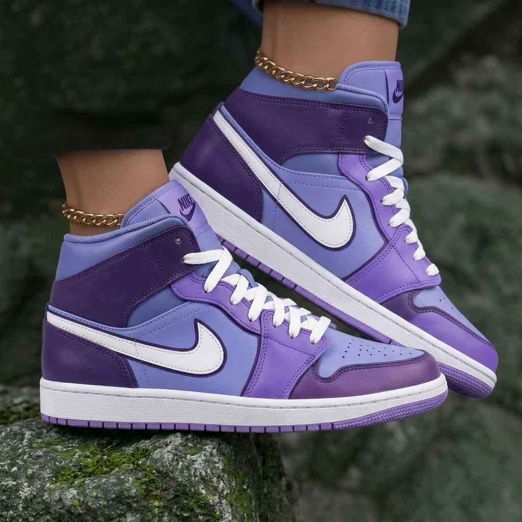 Gradient Purple Custom Air Jordan 1