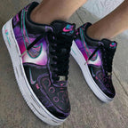 Graffiti Black Pink Teal Custom Air Force 1