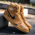 Graffiti Tan Custom Air Jordan 1