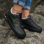 Green Tech Pattern Black Green Custom Air Force 1