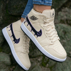 Grimace - Shaped Pattern Beige Custom Air Jordan 1