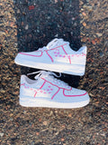 Heart Pattern Baby Pink Custom Air Force 1