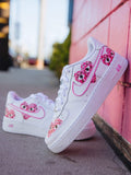 Heart Pattern White Custom Air Force 1