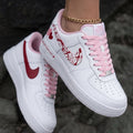 Hearts Baby Pink Red Custom Air Force 1