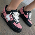 Hello Kitty Baby Pink Black Custom Air Force 1
