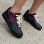 Hello Kitty Black Purple Custom Air Force 1