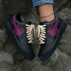 Hello Kitty Black Purple Custom Air Force 1