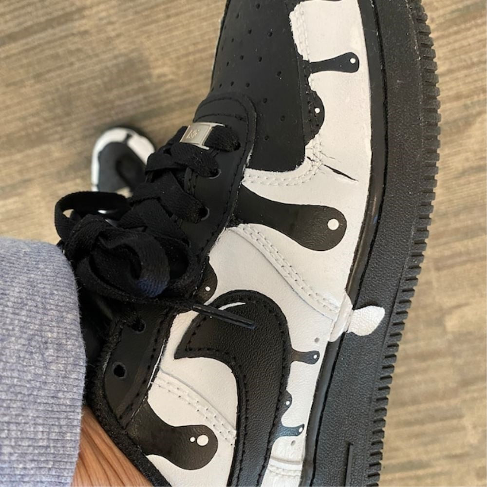 Khaki Black Drip Custom Air Force 1